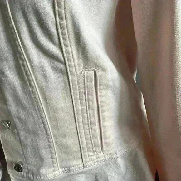 WHBM Outlet Pink Peplum Jacket-size 8 - Picture 5 of 9